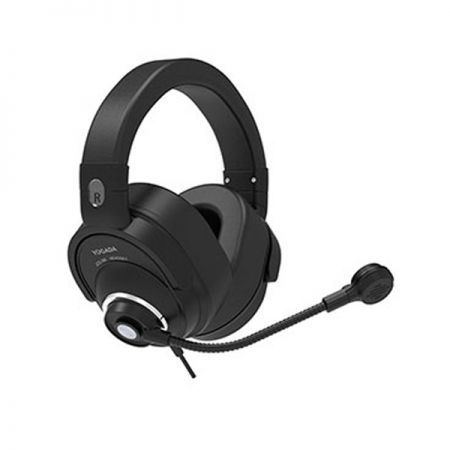 Adjustable microphone with memory foam earpads for wearing